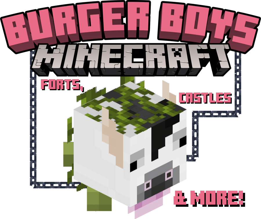 Logo for the Burger Boys Minecraft series