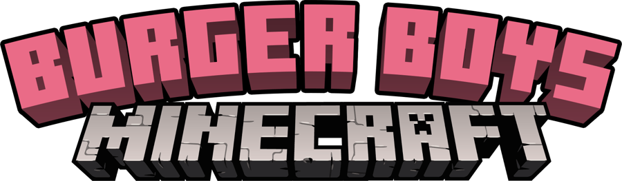 Logo for the Burger Boys Minecraft series